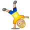 Personne Faisant La Roue: Peau Moyennement Claire Personne Faisant La Roue: Peau Moyennement Claire