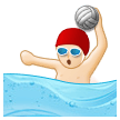 Personne Jouant Au Water-Polo: Peau Claire Personne Jouant Au Water-Polo: Peau Claire