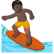 Personne Faisant Du Surf: Peau Foncée Personne Faisant Du Surf: Peau Foncée