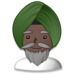 Personne En Turban: Peau Foncée Personne En Turban: Peau Foncée