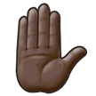 Main Levée: Peau Foncée Main Levée: Peau Foncée