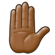 Main Levée: Peau Moyennement Foncée Main Levée: Peau Moyennement Foncée