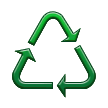 Symbole de recyclage pour les matériaux génériques Symbole de recyclage pour les matériaux génériques