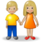 Femme Et Homme Se Tenant La Main: Peau Moyennement Claire Femme Et Homme Se Tenant La Main: Peau Moyennement Claire