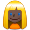 Femme: Peau Foncée, Cheveux Blonds Femme: Peau Foncée, Cheveux Blonds