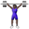 Femme Haltérophile: Peau Foncée Femme Haltérophile: Peau Foncée