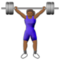 Femme Haltérophile: Peau Moyennement Foncée Femme Haltérophile: Peau Moyennement Foncée