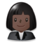 Employée De Bureau: Peau Foncée Employée De Bureau: Peau Foncée