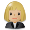 Employée De Bureau: Peau Moyennement Claire Employée De Bureau: Peau Moyennement Claire
