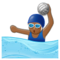 Joueuse De Water-Polo: Peau Moyennement Foncée Joueuse De Water-Polo: Peau Moyennement Foncée