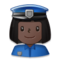 Policière: Peau Foncée Policière: Peau Foncée