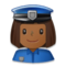 Policière: Peau Moyennement Foncée Policière: Peau Moyennement Foncée