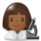 Scientifique Femme: Peau Moyennement Foncée Scientifique Femme: Peau Moyennement Foncée