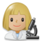 Scientifique Femme: Peau Moyennement Claire Scientifique Femme: Peau Moyennement Claire