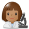 Scientifique Femme: Peau Moyenne Scientifique Femme: Peau Moyenne
