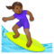 Surfeuse: Peau Moyennement Foncée Surfeuse: Peau Moyennement Foncée