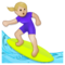 Surfeuse: Peau Moyennement Claire Surfeuse: Peau Moyennement Claire