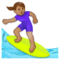 Surfeuse: Peau Moyenne Surfeuse: Peau Moyenne