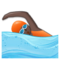 Nageuse: Peau Foncée Nageuse: Peau Foncée