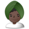 Femme En Turban: Peau Foncée Femme En Turban: Peau Foncée