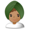 Femme En Turban: Peau Moyenne Femme En Turban: Peau Moyenne