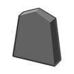 Černá figurka šógi Černá figurka šógi
