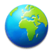 Globus zobrazující Evropu a Afriku Globus zobrazující Evropu a Afriku