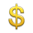 Tučný znak dolaru Tučný znak dolaru