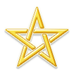 Levotočivý propletený pentagram Levotočivý propletený pentagram