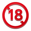 Nepřístupné mladším 18 let Nepřístupné mladším 18 let