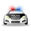 Přijíždějící policejní vůz Přijíždějící policejní vůz