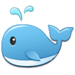 Velryba stříkající vodu Velryba stříkající vodu