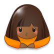 Klanějící se žena: Středně Tmavý Odstín Pleti Klanějící se žena: Středně Tmavý Odstín Pleti