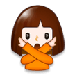 Žena gestikulující ne Žena gestikulující ne