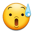 Visage Anxieux Avec Goutte De Sueur Visage Anxieux Avec Goutte De Sueur