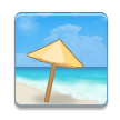 Plage Avec Parasol Plage Avec Parasol