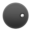 Cercle noir avec point blanc à droite Cercle noir avec point blanc à droite