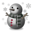 Bonhomme de neige noir Bonhomme de neige noir