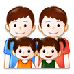 Famille: Homme, Homme, Fille, Fille Famille: Homme, Homme, Fille, Fille