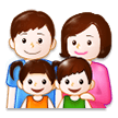 Famille: Homme, Femme, Fille, Garçon Famille: Homme, Femme, Fille, Garçon
