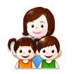 Famille: Femme, Fille, Garçon Famille: Femme, Fille, Garçon