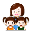 Famille: Femme, Fille, Fille Famille: Femme, Fille, Fille