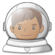 Astronaute Homme: Peau Moyennement Foncée Astronaute Homme: Peau Moyennement Foncée