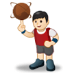 Homme Avec Ballon: Peau Claire Homme Avec Ballon: Peau Claire