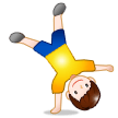 Homme Faisant La Roue Homme Faisant La Roue