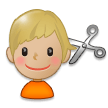Homme Qui Se Fait Couper Les Cheveux: Peau Moyennement Claire Homme Qui Se Fait Couper Les Cheveux: Peau Moyennement Claire