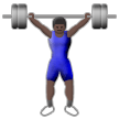 Homme Haltérophile: Peau Foncée Homme Haltérophile: Peau Foncée