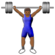 Homme Haltérophile: Peau Moyennement Foncée Homme Haltérophile: Peau Moyennement Foncée