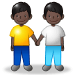 Deux Hommes Se Tenant La Main: Peau Foncée Deux Hommes Se Tenant La Main: Peau Foncée