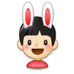 Hommes Avec Des Oreilles De Lapin: Peau Claire Hommes Avec Des Oreilles De Lapin: Peau Claire